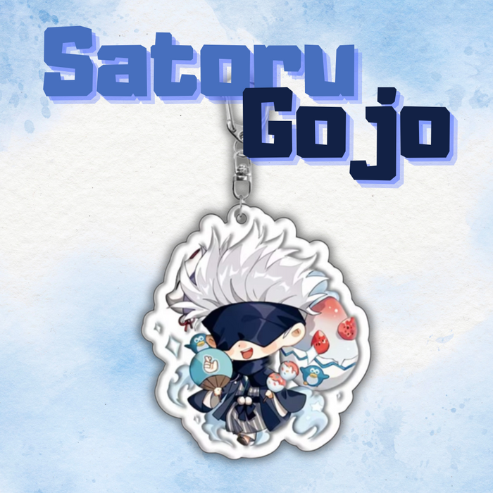 Gashapon llaveros Gojo Satoru