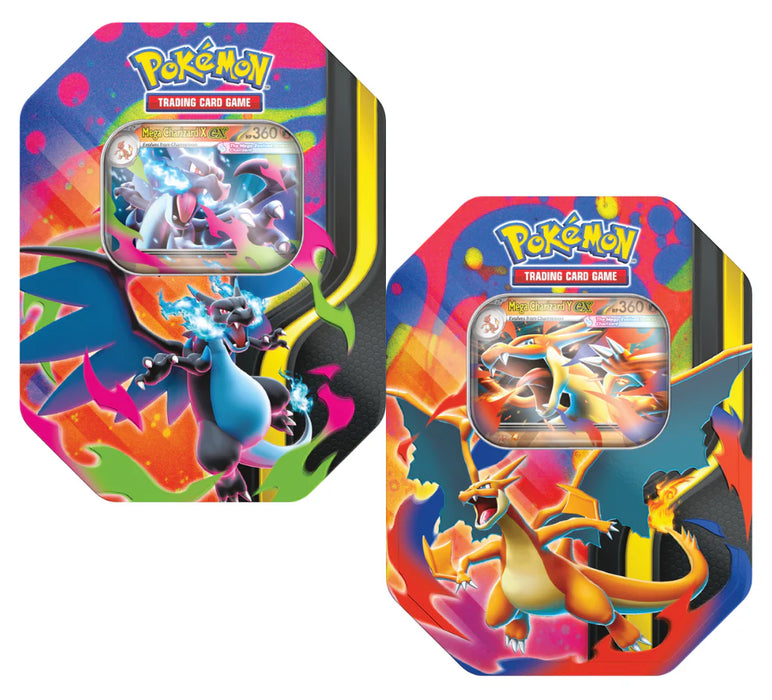 Pókemon TCG: Mega Evolutions Mega Charizard Y/X Tin ESPAÑOL