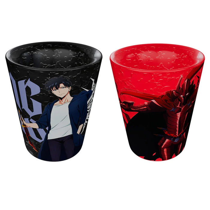 Set de 2 Mini Vasos refrigerantes tequileros de Solo Leveling
