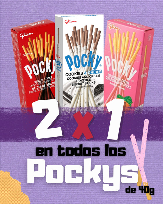 2 x 1 en Pockys de 40g