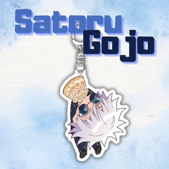 Gashapon llaveros Gojo Satoru