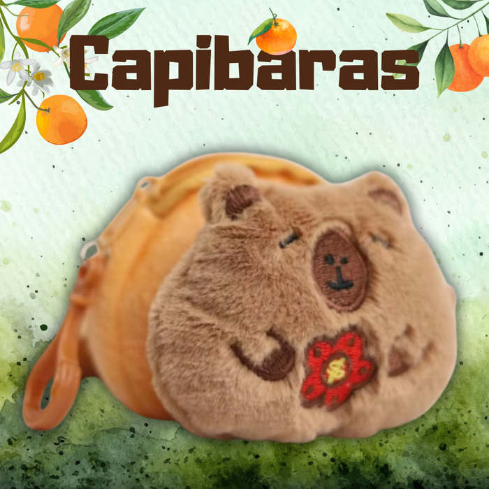 Gashapon llaveros Capibaras
