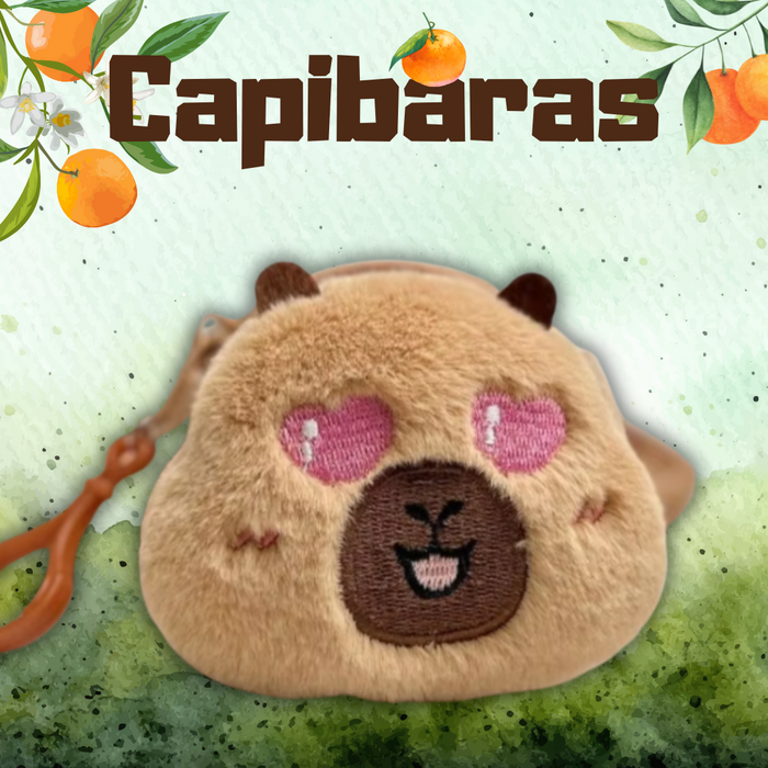 Gashapon llaveros Capibaras