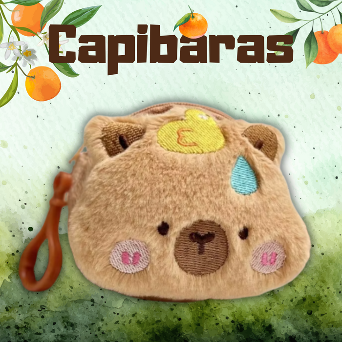 Gashapon llaveros Capibaras