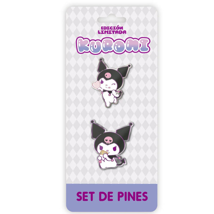 Set de Pines Metalicos de Kuromi