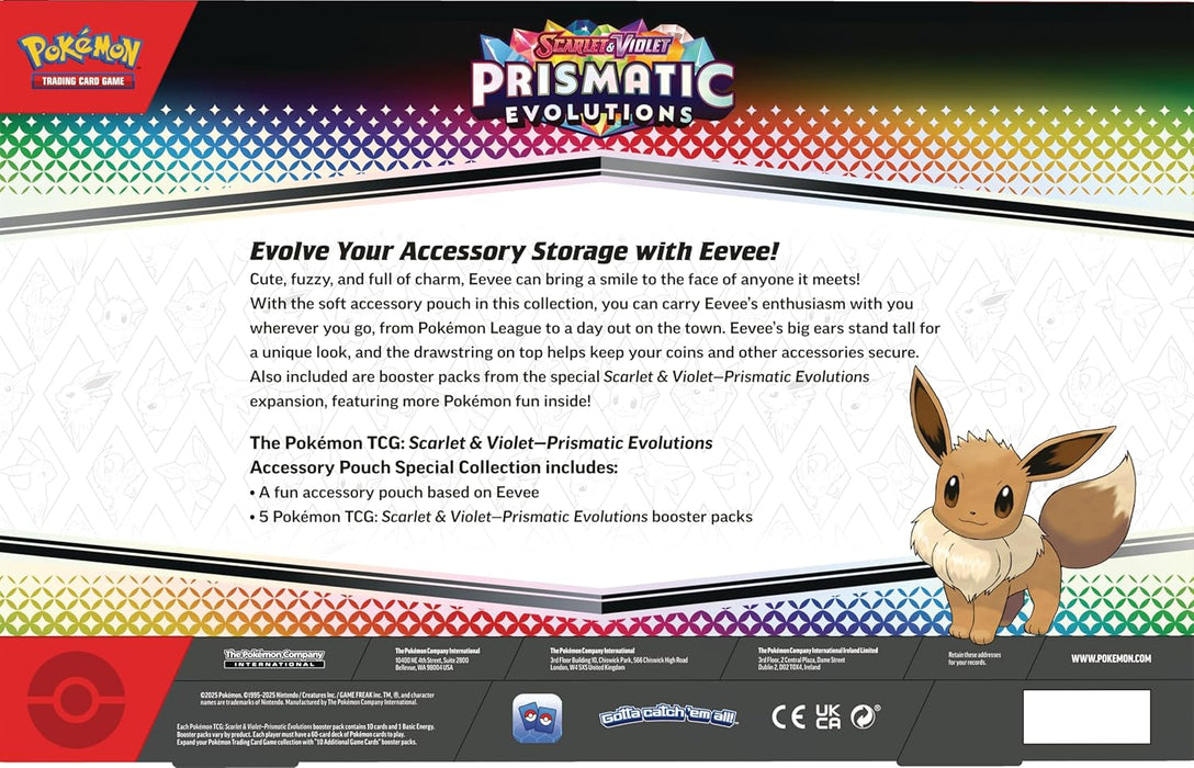 Pókemon TCG Scarlet & Violet: Accessory Pouch Special Collection Prismatic Evolutions (Español)