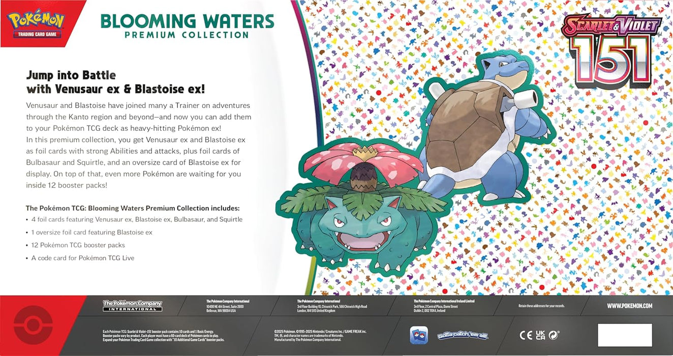 (Ingles) Pokemon TCG: Colección Blooming Waters 151 Premium (Edición 151) (ingles)