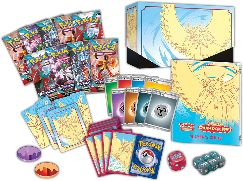 (INGLES) Pókemon TCG Set Elite Trainer Box Scarlet & Violet (PARADOX RIFT) Roaring Moon (INGLES)