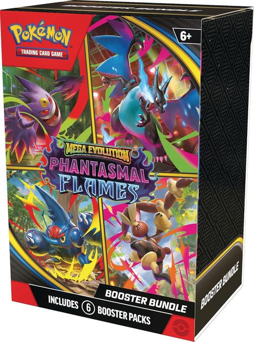 Pókemon TCG: Mega Evolutions 2 Phantasmal Flames Booster Bundle 6 unidades (ingles)