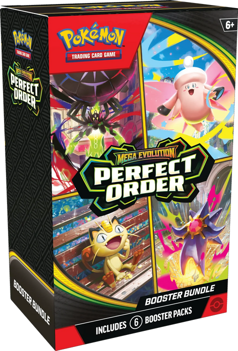 Pókemon TCG: Mega Evolutions #4 - PERFECT ORDER Booster Bundle (6 sobres)