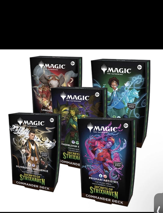 Magic: The Gathering Secrets of Strixhaven Commander Deck - 5 DECKS TOGETHER