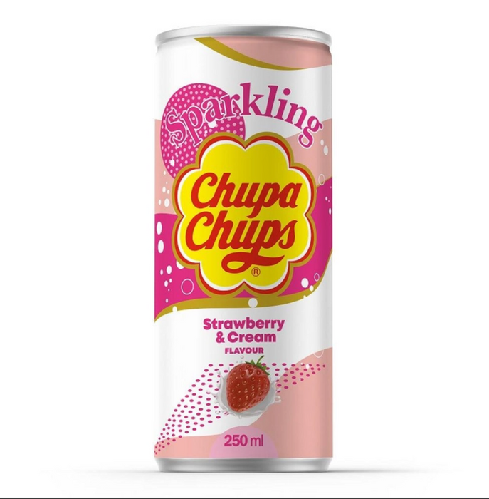 Refresco Coreano Sabor Fresa cremoso, Chupa Chups 250ml