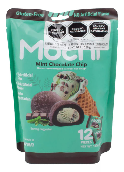 Mochi de Menta con chocolate