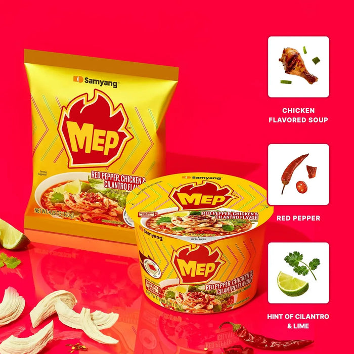 Samyang Mep Pollo cilantro