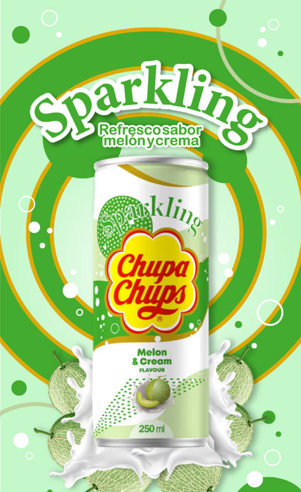 Refresco Coreano Sabor Melon cremoso, Chupa Chups 250ml