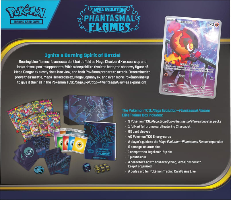 Pókemon TCG: Mega Evolutions 2 Phantasmal Flames! Elite Trainer Box (ingles)