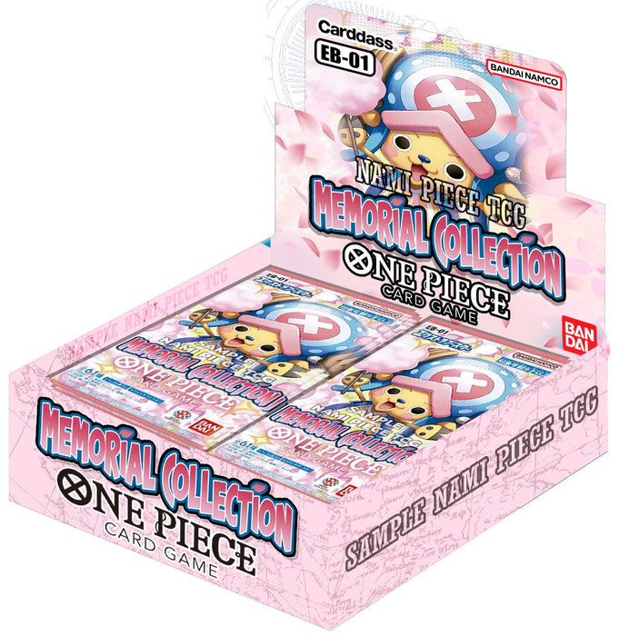 CAJA COMPLETA 24 sobres! One piece TCG! Caja de Expasión Extra Booster MEMORIAL COLLECTION