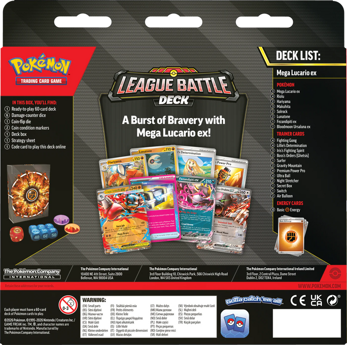 Mega Lucario ex - League Battle Deck