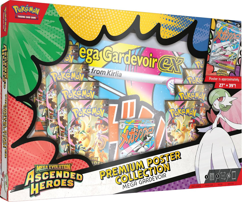 PREVENTA: Pókemon TCG: Mega Evolutions 3- Premium Poster Collection Mega Gardevoir