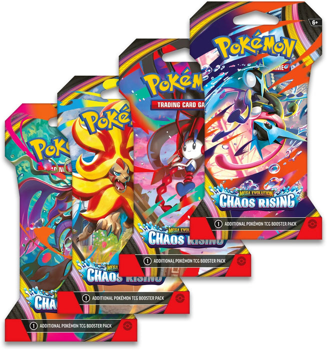 Pókemon TCG: Mega Evolutions 4 CAOS CRECIENTE - SLEEVED (ESPAÑOL)