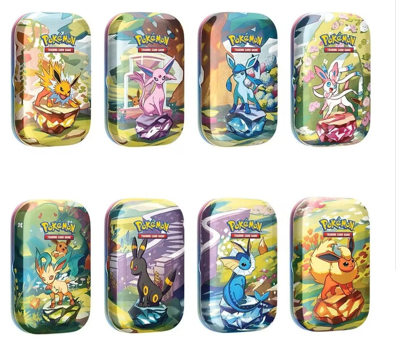 Pókemon TCG: Prismatic Evolution Pack 8 Tin edición Rosca de reyes Xd