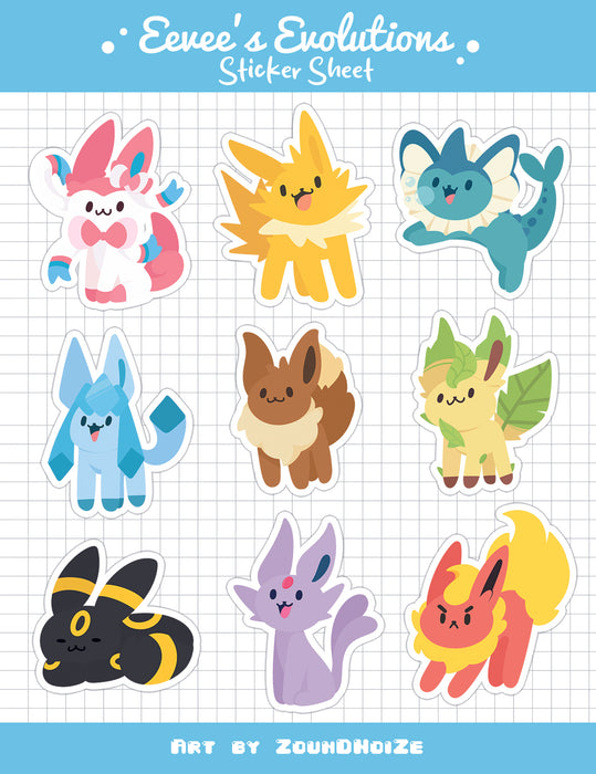 Planilla Sticker's Eevee