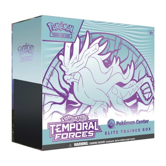 (Español) Pokémon TCG: ETBCaja de Entrenador Élite Pokémon de las Fuerzas Temporales Escarlata y Violeta (Walking Wake) (Español)