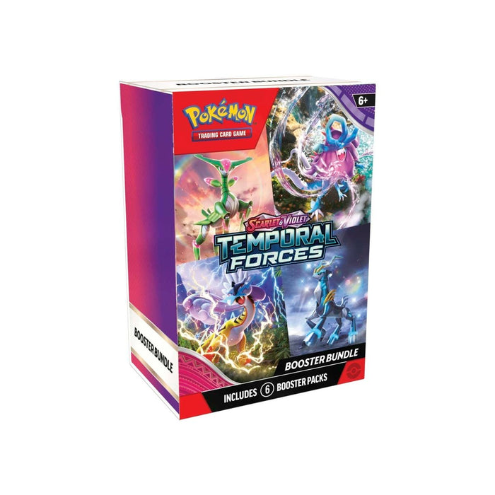 (ESPAÑOL) Pokémon TCG: Paquete de refuerzo de fuerzas temporales escarlata y violeta (6 paquetes) (ESPAÑOL)
