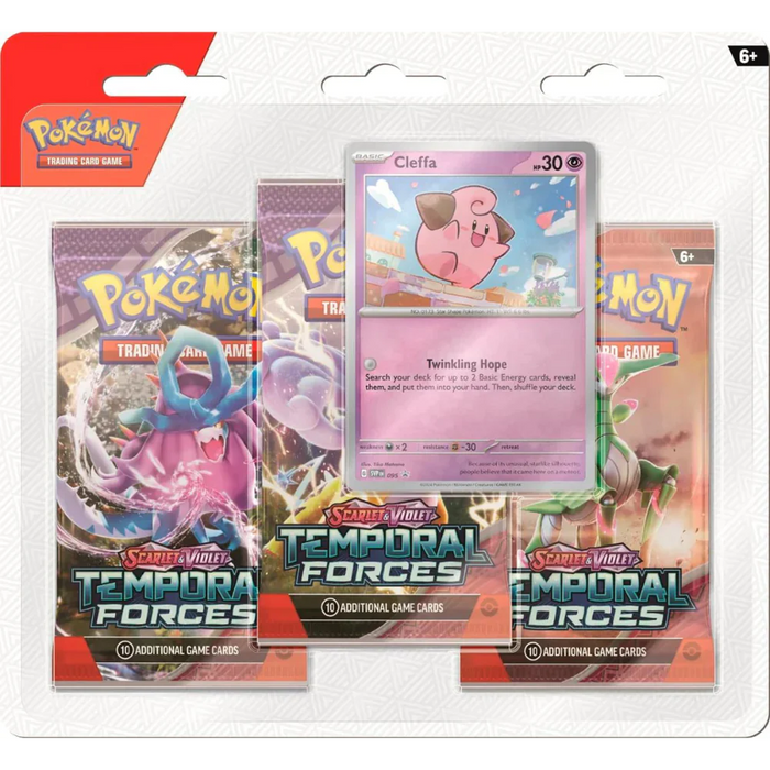 (ESPAÑOL) Pokémon TCG: Triple Pack Escarlata y Violeta-Fuerzas Temporales (ESPAÑOL)