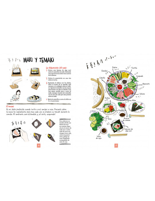 Cocina japonesa Ilustrada