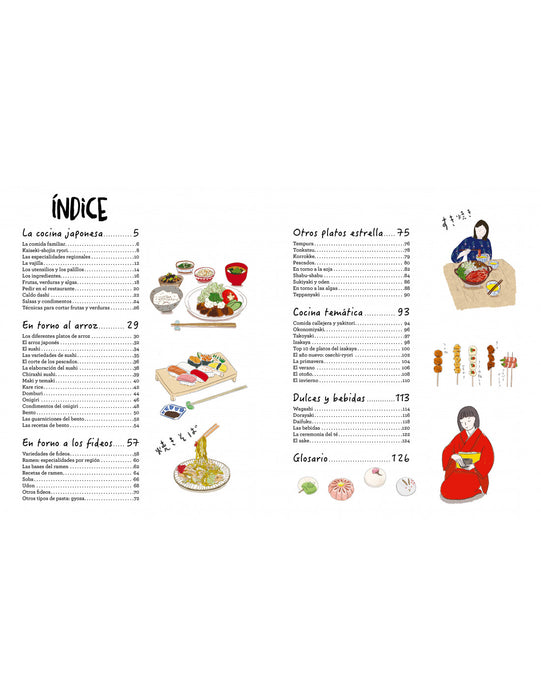 Cocina japonesa Ilustrada