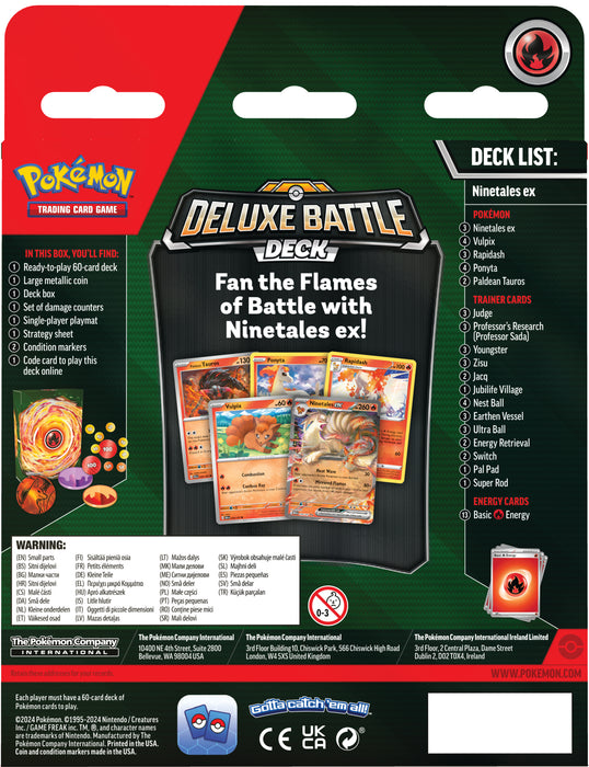 Pókemon TCG Deluxe Battle Deck (NINETALES EX)