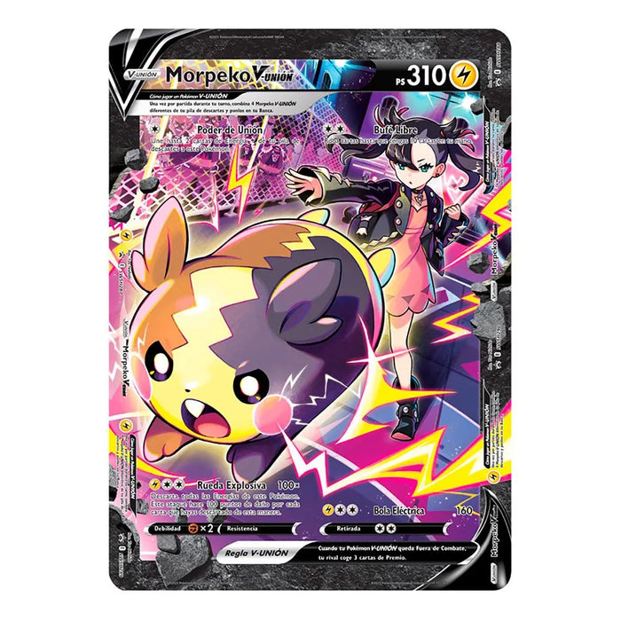 (ESPAÑOL) Pokemon Trading Card Game Colección Premium Morpeko V-UNION Carta Coleccionable (ESPAÑOL)