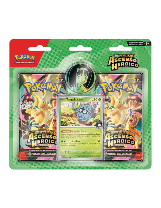 Pókemon TCG: Mega Evolutions Ascenso Hericoo blister 2 sobres (Español)