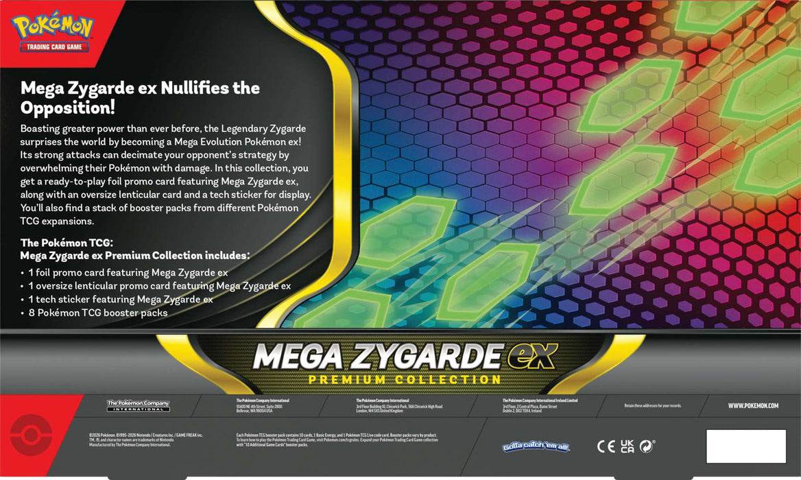 Pókemon TCG: Mega Evolution 4 - Premium Collection Jumbo Card Mega Zygarde EX (Ingles)