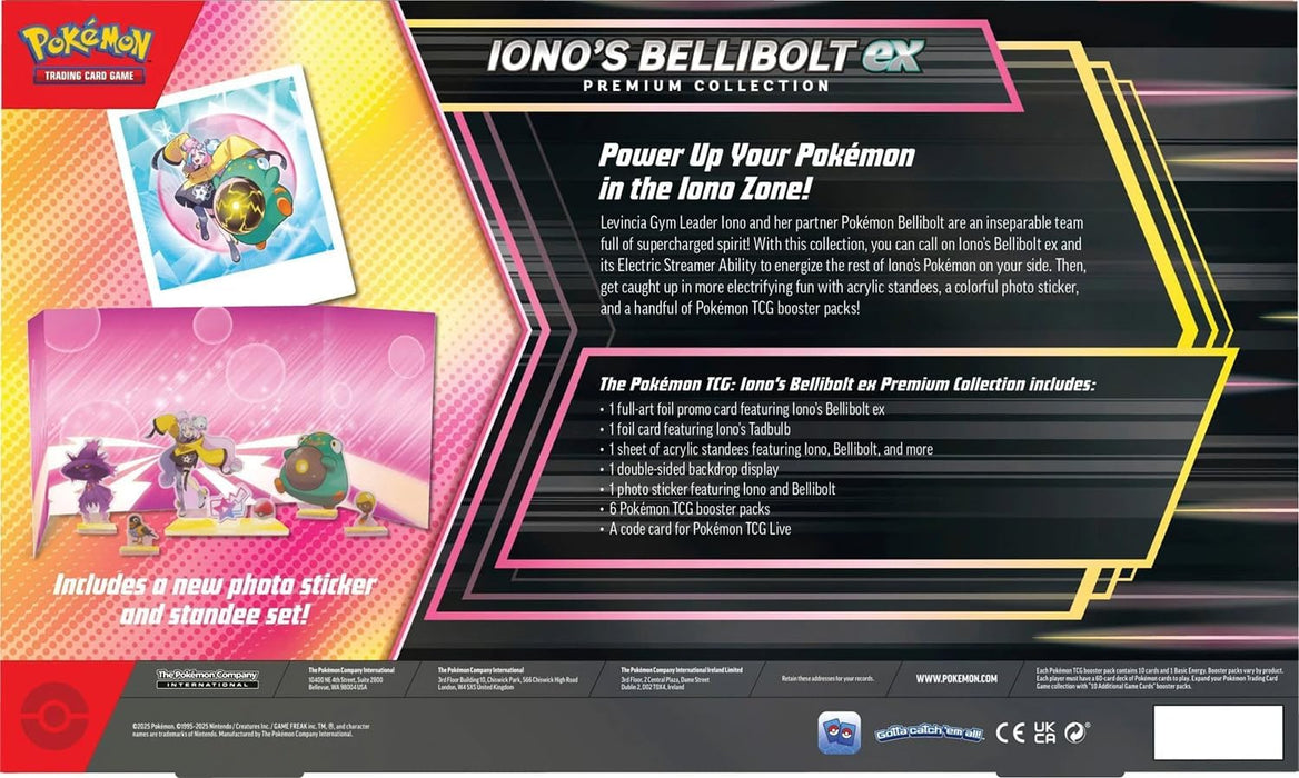 (INGLES) Pokémon TCG: Iono's Bellibolt ex Premium Collection