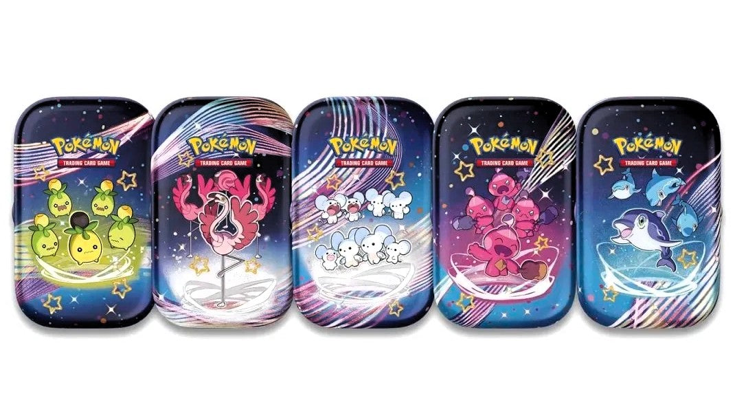 Pokemon TCG: Escarlata y Violeta - DESTINOS DE PALDEA Mini Lata