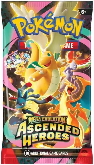 Pókemon TCG: Mega Evolutions ASCENDED HEROES Sobre Individual Ingles
