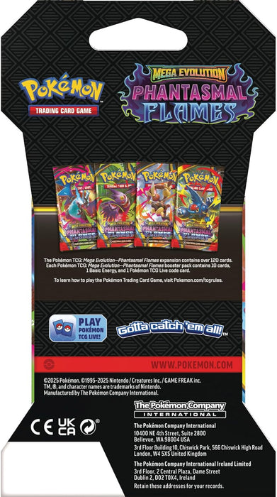 Pókemon TCG: Mega Evolutions 2 Phantasmal Flames Sobre Individual (Ingles)