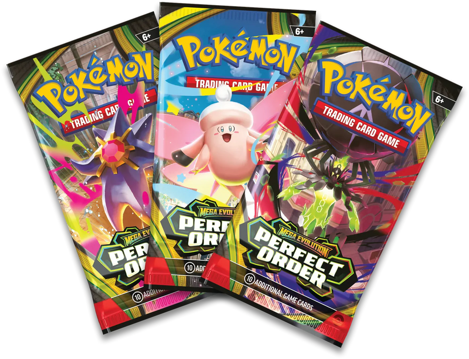Pókemon TCG: Mega Evolutions #4 - PERFECT ORDER THREE PACK (PREVENTA)