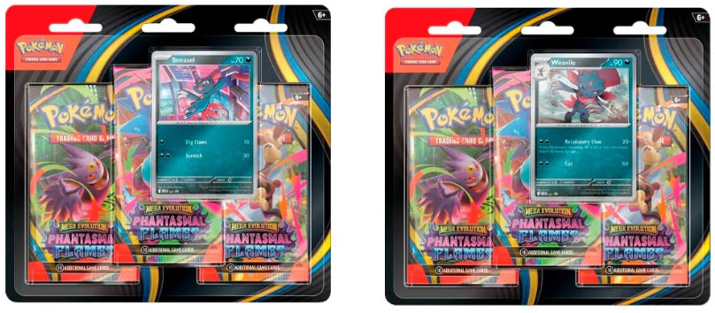 Pókemon TCG: Mega Evolutions 2 Phantasmal Flames Tri-Pack (Ingles)