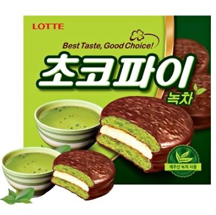 Lotte Choco Pie Green Verde 1 Pieza